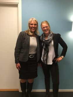 Suzanne Parenius, årets mentor och Sofia Groth